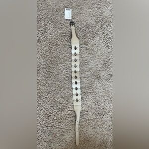 NWT Anthropologie Belt Cream Size M